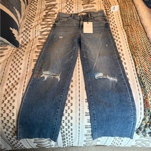 NWT - Hidden Jeans - Distressed Wide Leg Jeans
